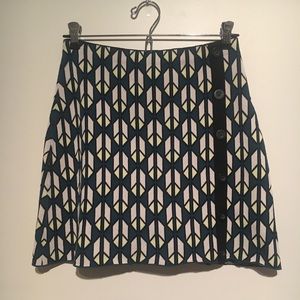 Geometric stretch mini skirt Rachel Roy